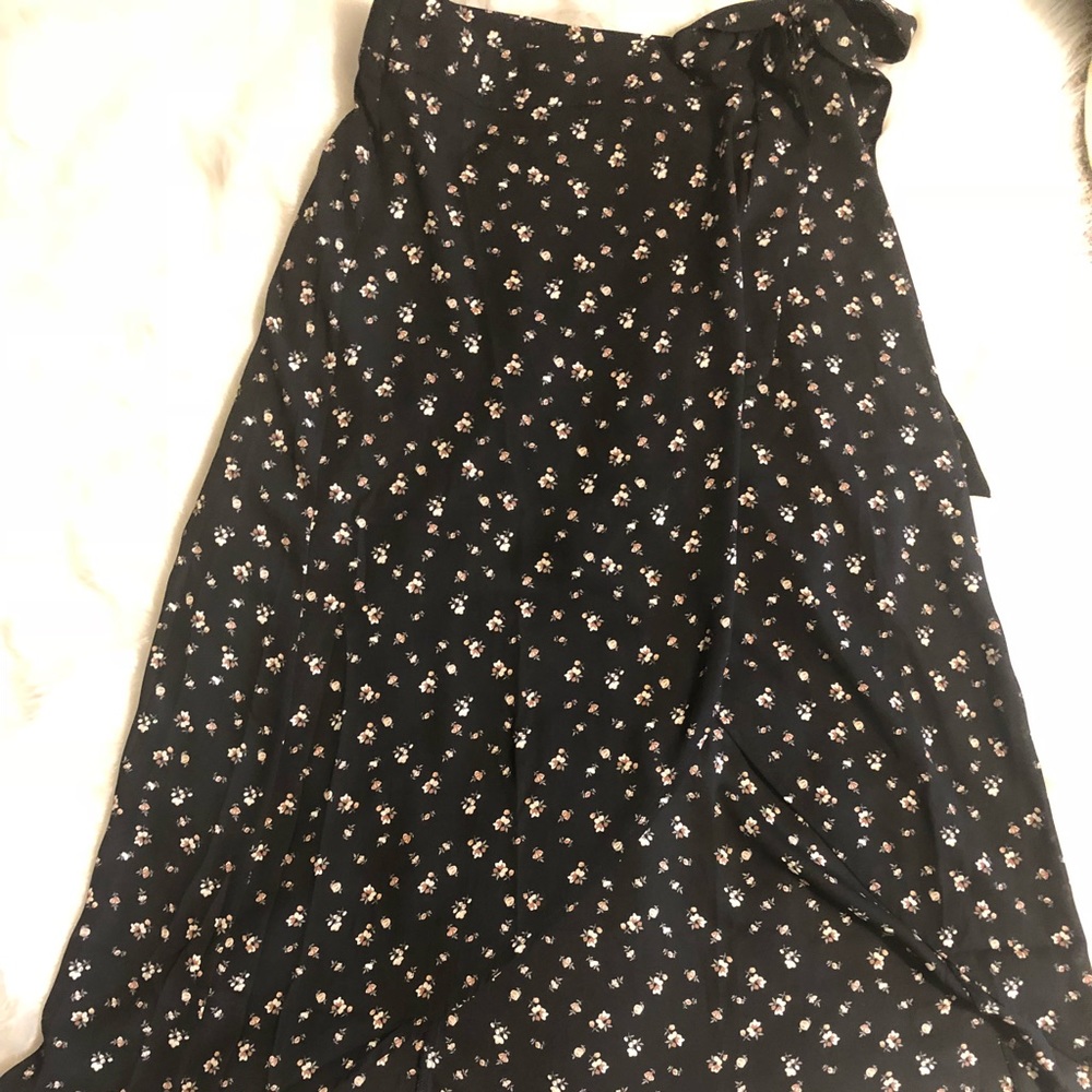 Mid calf wrap skirt